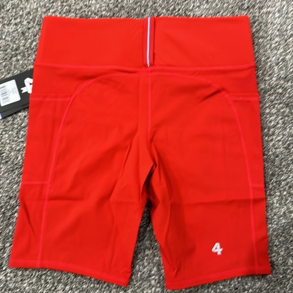 Nwt Fourlaps Biker Short. Crimson. - Picture 4 of 5